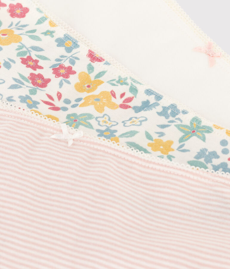 3er-Set gebl&uuml;mte Shortys aus Baumwolle f&uuml;r M&auml;dchen vielfarbig