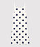 Trägerkleid aus Baumwolle mit Polka-Dot-Muster für Damen weiss MARSHMALLOW/blau MEDIEVAL
