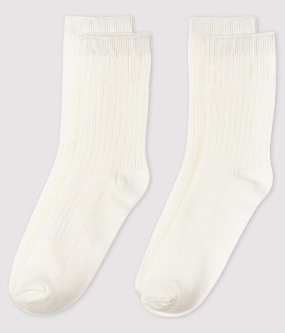 2er-Set Kindersocken für Jungen weiss ECUME