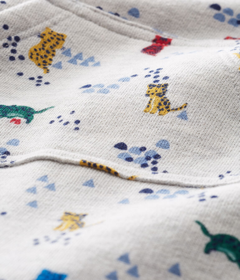 Gemusterter Baby-Langoverall f&uuml;r Jungen grau/vielfarbig