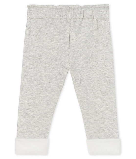 Babyhose aus Samtstrick für Mädchen grau BELUGA CHINE CN