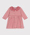 Langärmeliges Baby-Kleid aus dickem Jersey rosa ROSEWOOD/ AVALANCHE