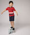 Kurzärmeliges Kinder-T-Shirt aus Baumwolle für Jungen rot TERKUIT