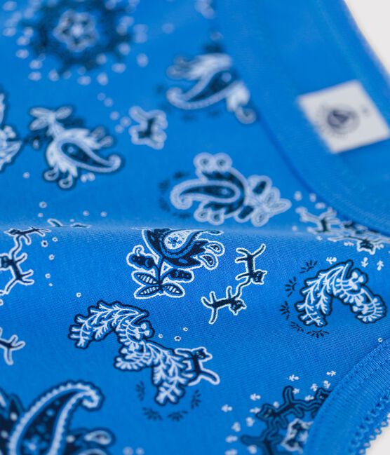 Trägershirt L’ICONIQUE aus BIO-Baumwolle für Damen blau BRASIER/weiss MULTICO