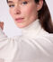 Damen-Rollkragenshirt L'Iconique aus Baumwolle und Wolle naturfarben MILK