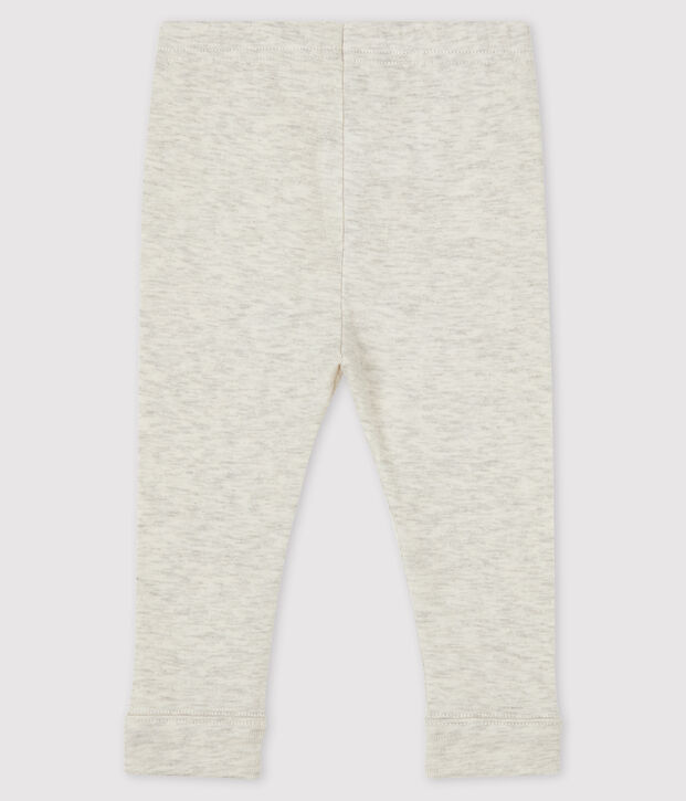 Einfarbige Baby-Legging aus 1x1-Rippstrick f&uuml;r M&auml;dchen MONTELIMAR CHINE