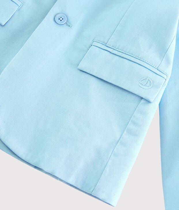 Kinderjacke aus Sergestoff f&uuml;r Jungen blau