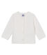 Baby-cardigan aus gestepptem doppeljersey mädchen