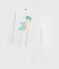 Kinderpyjama aus Doppeljersey für Mädchen weiss MARSHMALLOW/weiss MULTICO