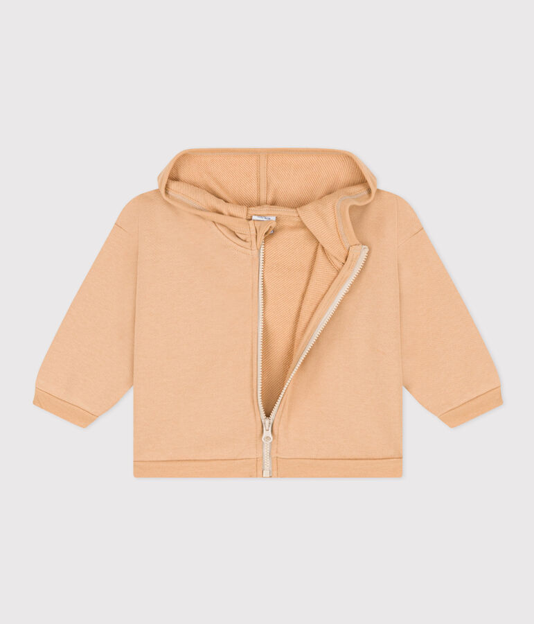 Baby-Hoodie aus Molton beige