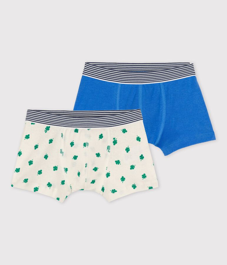 2er-Set Boxershorts aus Baumwolle und Leinen mit Dschungelmotiv f&uuml;r Jungen vielfarbig