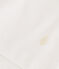 Damen-T-Shirt L’ICONIQUE aus Baumwolle mit Mäusezähnchen weiss ECUME