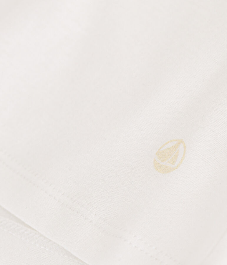 Damen-T-Shirt L&rsquo;ICONIQUE aus Baumwolle mit M&auml;usez&auml;hnchen weiss