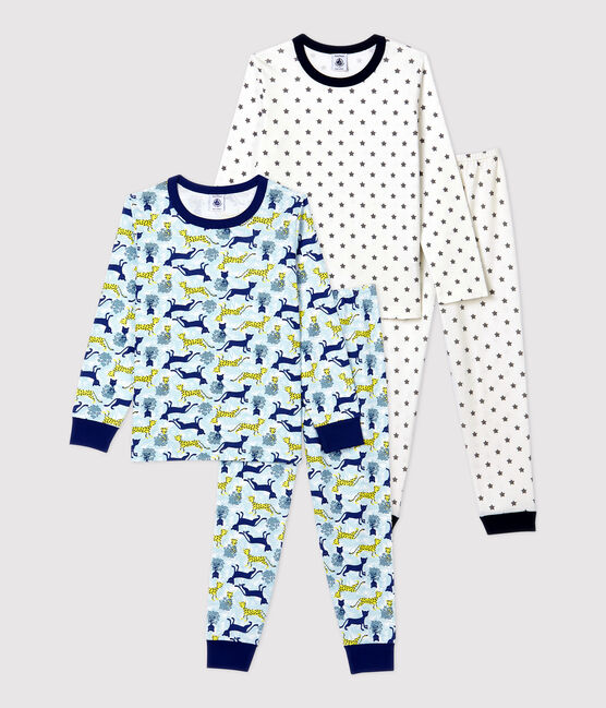 2er-Set Kinderpyjamas aus Baumwolle mit Herz- und Panther-Motiv für Jungen variante 1