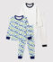 2er-Set Kinderpyjamas aus Baumwolle mit Herz- und Panther-Motiv für Jungen variante 1