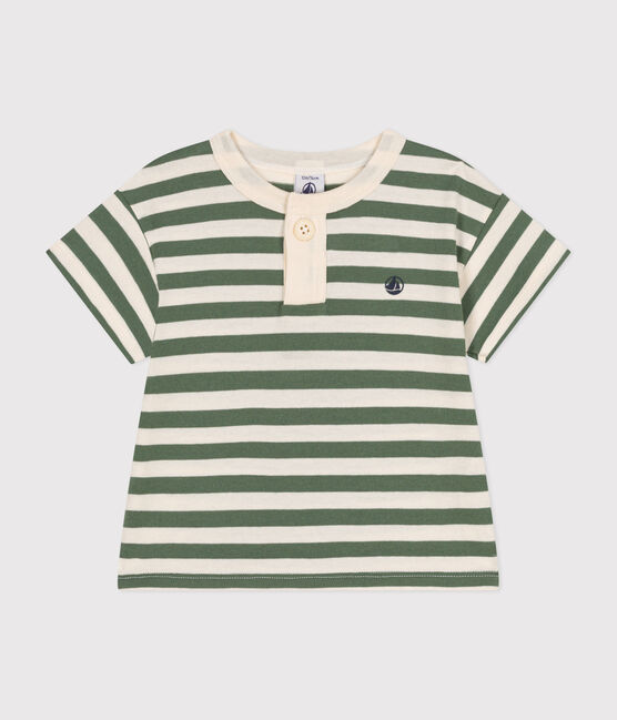 Kurzärmeliges Baby-T-Shirt aus Jersey grün CROCO/ AVALANCHE