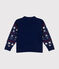 Kinder-Cardigan aus Woll- und Baumwoll-Jacquard für Jungen blau MEDIEVAL/weiss MULTICO