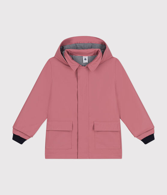Klassische Kinder-Regenjacke für Mädchen und Jungen rosa ROSEWOOD
