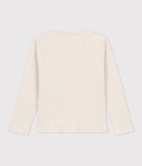 Kinder-T-Shirt aus Baumwolle für Jungen beige MONTELIMAR CHINE