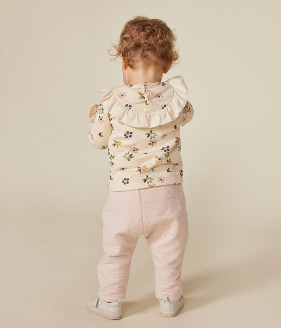 Baby-Bluse aus Doppeljersey weiss AVALANCHE/ MULTICO