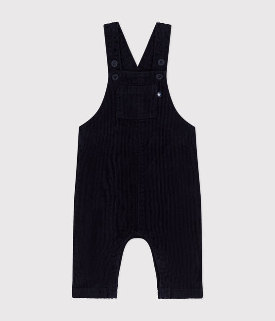 Baby-Latzhose aus Cord blau SMOKING
