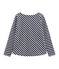 Grafisches Streifenshirt für Damen blau SMOKING/beige COQUILLE