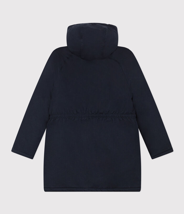 Damenparka mit Sherpafutter. blau SMOKING