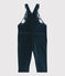 Baby-Latzhose aus Velours. blau SMOKING