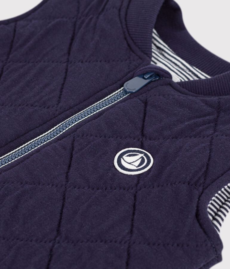 Baby-Weste aus gesteppter Baumwolle blau