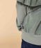 Kinder-Sweatshirt aus einfarbigem Nicki für Mädchen grün BRUT