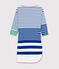 Kleid in einer Hyères-Neuauflage für Damen weiss LAIT/blau SURF