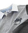 Rugby-Poloshirt für Jungen grau SUBWAY/schwarz CITY