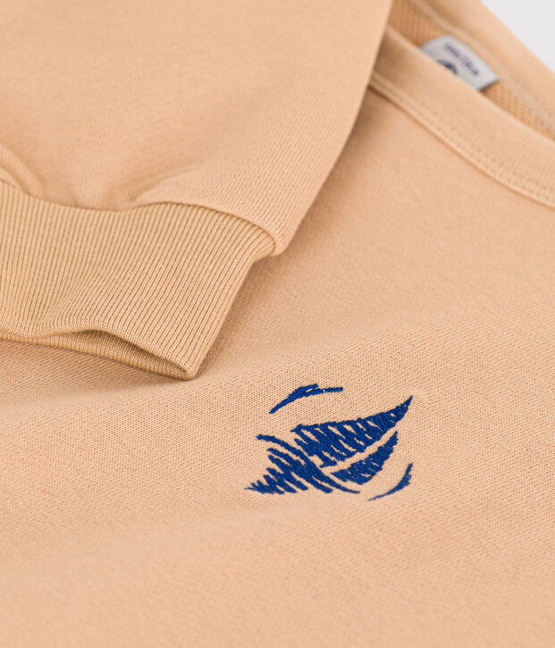 Kinder-Sweatshirt aus Molton beige