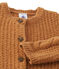 Baby-Mädchen-Cardigan aus Woll-/Nylongemisch braun CUIVRE