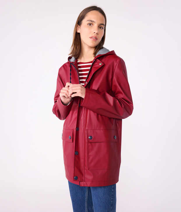 Ikonische Regenjacke Damen/Herren rot