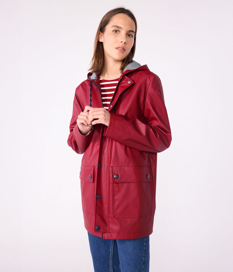 Ikonische Regenjacke Damen/Herren rot