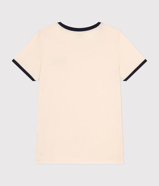 Damen-T-Shirt Le Droit aus Baumwolle mit Paris-Motiv naturfarben AVALANCHE