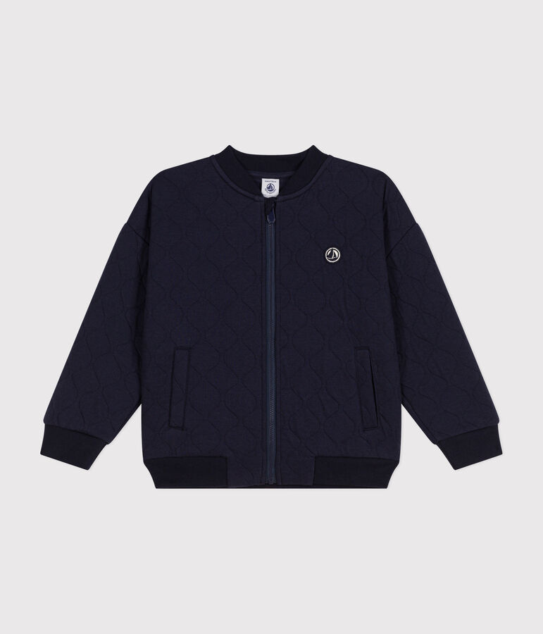 Kinder-Jacke aus Doppeljersey f&uuml;r Jungen blau