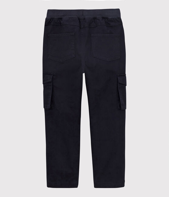 Kinder-Hose aus Gabardine in Regular Fit-Passform für Jungen blau SMOKING
