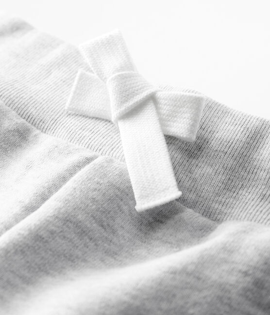 Baby-Hose aus Molton, Mädchen/Jungen grau POUSSIERE CHINE