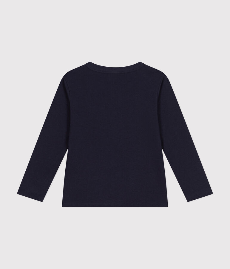 Lang&auml;rmeliges Kinder-T-Shirt aus feinem Jersey f&uuml;r Jungen blau