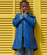 Kinder-Regenjacke mit zwei Farben 