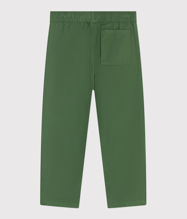 Kinder-Hose aus Baumwolle gr&uuml;n