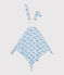 Baby-Kuscheltier aus bedruckter Baumwolle blau TOUDOU/ ALASKA