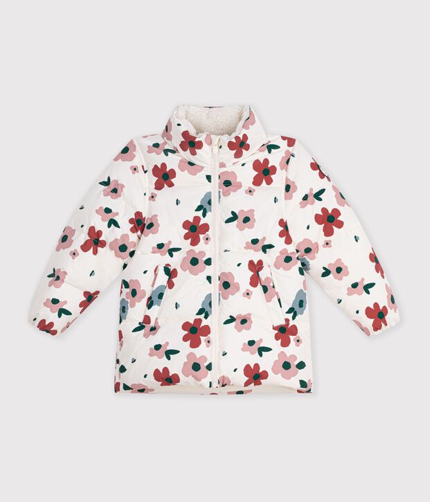 Winterjacken f&uuml;r Kinder mit Blumenmuster naturfarben/vielfarbig