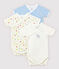 3er-Set kurzärmelige Baby-Bodys aus Bio-Baumwolle im Kimono-Schnitt variante 2