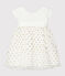 Baby-Kleid für Mädchen weiss MARSHMALLOW/gelb OR