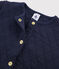 Kinder-Cardigan aus Doppeljersey Mädchen blau SMOKING