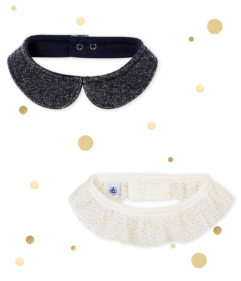 Baby M&auml;dchenKragen im 2er-Set vielfarbig