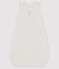 Babystrampler aus Samt weiss MARSHMALLOW